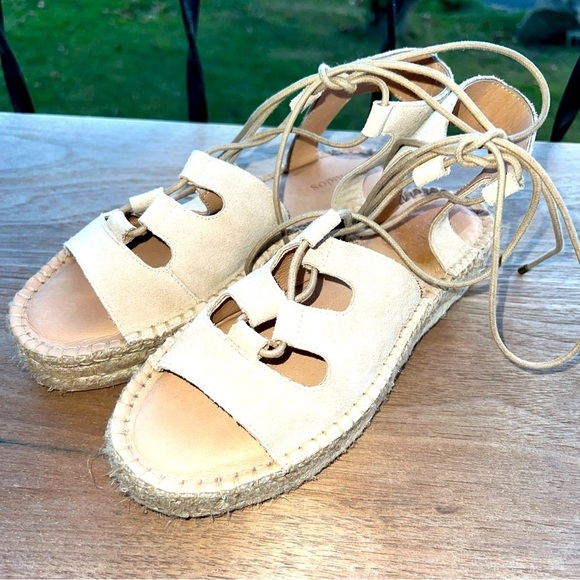 Soludos Women’s Espadrille Sandals. Summer Sedona Ghillies Platform USW Size 7.5 - Picture 1 of 11